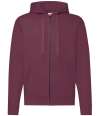 SS16M 62062 Classic Zip Through Hooded Sweat Burgundy colour image